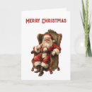 Search for retro santa christmas cards Old fashioned