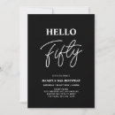 Search for 50th birthday invitations Minimal