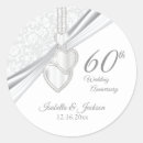 Search for 60th anniversary stickers Heart