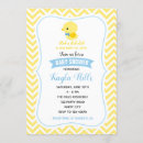 Search for duck baby boy shower invitations Yellow