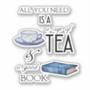 Search for blue tea cup stickers Watercolor