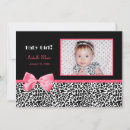 Search for hot pink leopard invitations Pink and black