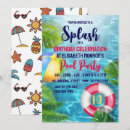 Search for beach ball birthday invitations Splash