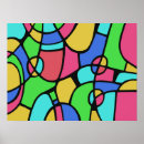 Search for abstract line drawings posters Colourful