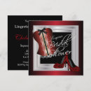 Search for cute lingerie bridal shower invitations Black