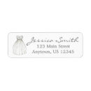 Search for ceremony return address labels Bride