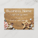 Search for large shells business cards Beach