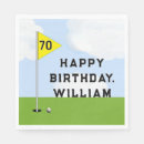 Search for funny 50th birthday napkins Golfer