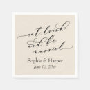 Search for eat drink and be married napkins Simple