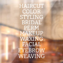 Search for hair salon window decals Spa