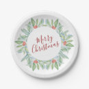 Search for christmas paper plates Watercolor