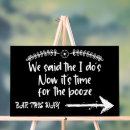 Search for party this way wedding signs Black