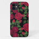 Search for red roses iphone cases Black
