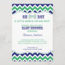 Search for blue green chevron baby shower invitations For her