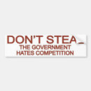 Search for the government hates competition bumper stickers Liberty