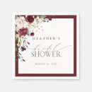 Search for burgundy napkins Bridal shower