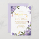 Search for purple and gold butterfly baby shower invitations Modern