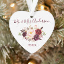 Search for burgundy christmas tree decorations Bride and groom