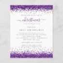 Search for purple paper invitations Elegant