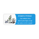 Search for robot return address labels technology