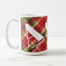 Search for plaid christmas mugs Monogrammed