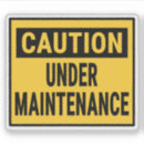 Search for maintenance Warning