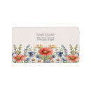 Search for coloring return address labels Wildflowers