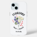 Search for february iphone cases Birth month flower