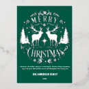 Search for silver foil christmas cards Reindeer