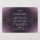 Search for purple and gold menus Bride