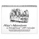 Search for alice in wonderland calendars Lewis carroll