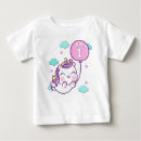 Search for unicorn birthday baby shirts Pastel