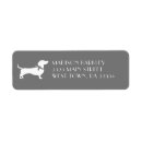 Search for dachshund dog return address labels Weiner