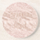 Search for blush pink coasters Glitter