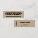 Search for taxidermy business cards Taxidermist