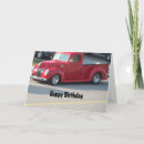 Search for classic truck birthday cards Red
