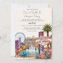 Search for las vegas destination wedding invitations Watercolor