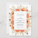 Search for tangerine invitations Floral