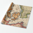 Search for geography wrapping paper Vintage