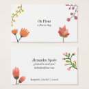 Search for flower shape business cards Floral