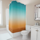 Search for orange and teal shower curtains Sunny