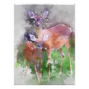 Search for deer watercolor posters Fawn