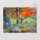 Search for vintage autumn painting postcards Trees