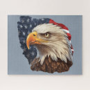Search for american bald eagle puzzles Flag