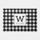 Search for buffalo plaid doormats Monogrammed
