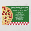 Search for restaurant birthday invitations Pizzeria
