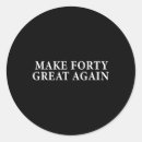 Search for funny 40th birthday stickers Republican