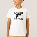Search for gun kids tshirts Humour