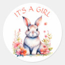 Search for cute bunny baby shower stickers Flowers