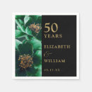 Search for 50th anniversary napkins Botanical